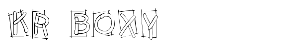 KR Boxy font preview